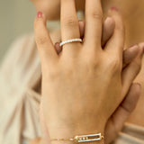 Rectangular Kinetic Trio Slider Bolo Adjustable Diamond Bracelet in 14K Yellow Gold