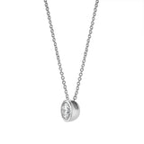 Carlyle 14K White Gold Round Lab Grown Diamond Pendant - 0.50 Ctw