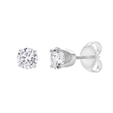 Seraph 14K White Gold Lab Grown Round Solitaire Diamond Earrings - 1 Ct