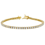 LMJ LoveGrown 10K Yellow Gold Lab Grown Diamond Tennis Bracelets - 5.29 Cts