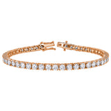 15Luv 10K Rose Gold Lab Grown Diamond Tennis Bracelets - 12.3 Carats