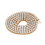 Gstaad 10K Rose Gold Lab Grown Diamond Tennis Chain - 25.15 Carats