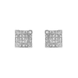 Square Stud 10K Yellow Gold Diamond Earrings 0.25 ct. tw.