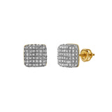 Encanto 10K Yellow Gold Diamond Unisex Earrings - 0.25 Cts