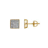 Ninar 10K Yellow Gold Diamond Unisex Earrings - 0.21 Cts