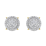 Vegas Baller Diamond 1.54 ct. tw. 14K Yellow Gold Earrings