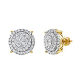 Vegas Baller Diamond 1.54 ct. tw. 14K Yellow Gold Earrings