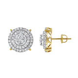 Vegas Baller Diamond 1.54 ct. tw. 14K Yellow Gold Earrings