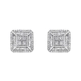 Drip Buckle Diamond 1.00 ct. tw. 14K White Gold Earrings