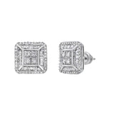 Drip Buckle Diamond 1.00 ct. tw. 14K White Gold Earrings
