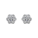 Petite Cluster Stud 10K Yellow Gold Diamond Earrings 0.08 ct. tw.