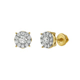 Blazers 14K Yellow Gold Diamond Stud Earrings - 0.48ct.