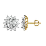 Tropics Diamond 2.05 ct. tw. 14K Yellow Gold Earrings