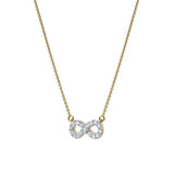 Aeries Infinity Diamond Necklace in 14K Yellow Gold