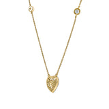Mira Heart Diamond Necklace in 14K Yellow Gold