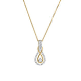 Aveline 14K Yellow Gold Diamond Pendant – 0.13 CTW