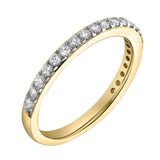 Lina 14K Yellow Gold Round Diamond Studded Eternity Ring - 0.51cts