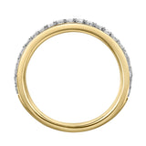 Lina 14K Yellow Gold Round Diamond Studded Eternity Ring - 0.51cts