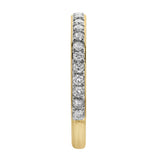Lina 14K Yellow Gold Round Diamond Studded Eternity Ring - 0.51cts