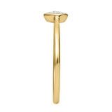 Thea Diamond Pave Heart Ring in 14K Yellow Gold - 0.09 ct