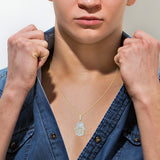 Divine Hamsa Palm Diamond 1.02 (ct. wt.) 14K Yellow Gold Pendant