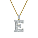 Diamond Initial E -  2.4 (ct. wt.) 14K Yellow Gold Initial Pendant