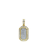 Regent Tag Diamond 0.9 (ct. wt.) 14K Yellow Gold Pendant