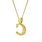 C Initial Diamond Pendant 10K Yellow Gold - 0.63 Carats