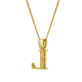 L Initial Diamond Pendant 10K Yellow Gold - 0.52 Carats