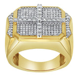 Iced Oriel Diamond 1.02 (ct. wt.) 14K Yellow Gold Ring
