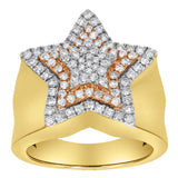SuperStar Diamond 1 (ct. wt.) 14K Two-Tone Rose & Yellow Gold Ring