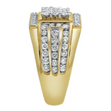 Iced Hammer Diamond 1.55 (ct. wt.) 14K Yellow Gold Ring