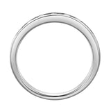 Solara 14K White Gold Round Diamond Studded Stackable Band Ring - 0.26cts