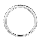 Whisper 14K White Gold Round Diamond Studded Eternity Band Ring - 0.21cts