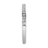 Solas 14K White Gold Round Diamond Studded Eternity Ring - 0.31cts