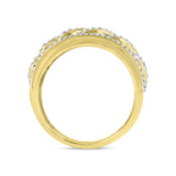 Cubalux Unisex Diamond Band Ring in 10K Gold