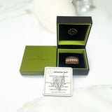 Hustle & Tackle Brown Rhodium Plated Sterling Silver American Football Diamond Ring