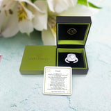 Gemini Twin Moonstone & Diamond Constellation Signet Ring in 14K White Gold