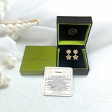 Lucky Star Diamond Stud Earrings in 14K Yellow Gold Vermeil on Sterling Silver