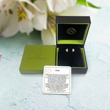 One Way Arrow Diamond Stud Earrings in 14K Rose Gold Vermeil on Sterling Silver