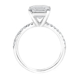 Ani 14K White Gold Emerald Cut Lab Grown Diamond  Engagement Ring - 2.7 Ct