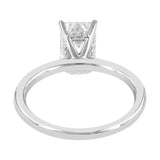 Delphine 14K White Gold Emerald Cut Lab Grown Diamond Hidden Halo Engagement Ring - 2.1 ctw
