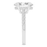 Isidora 14K White Gold Oval Lab Grown Diamond Hidden Halo Engagement Ring - 3.5 Ct
