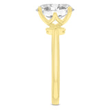 Livia 14K Yellow Gold Oval Lab Grown Diamond Hidden Halo Engagement Ring - 2.25 Ct