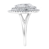 Anisa 14K White Gold Pear Lab Grown Diamond Halo Engagement Ring - 2.5 Ct