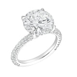 Lyanna 14K White Gold Round Lab Grown Diamond Engagement Ring - 6.25 cts