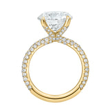 Lyanna 14K Yellow Gold Round Lab Grown Diamond Engagement Ring - 6.25 cts
