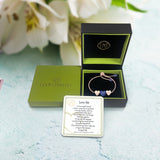 Luv Me Lapis Bolo Adjustable I Love You Heart Bracelet in 14K Rose Gold Plated Sterling Silver