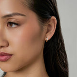 Saela 14K Yellow Gold Lab Grown Diamond Huggies – 0.35 Ct