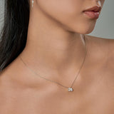 Aurelia 14K White Gold Lab Grown Diamond Toi Et Moi Necklace – 1 Ct